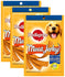 Pedigree Dog Treats Meat Jerky Stix, Barbeque Chicken, 80g Each (Pack of 3) Promo Pack