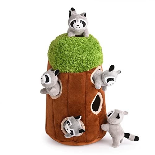 Squeaky raccoon sales dog toy