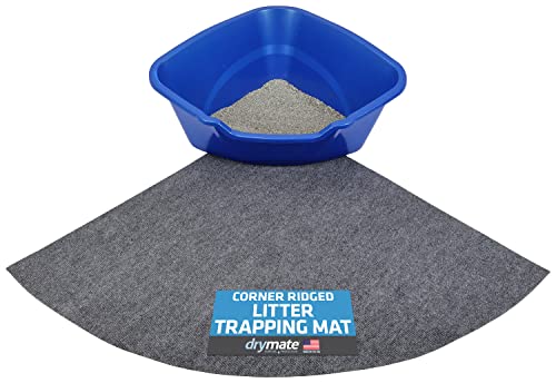 Drymate Jumbo Plush Cat Litter Trapping Mat, Contains Mess from Box for Cleaner Floors, Urine-Proof, Soft on Kitty Paws -Absorbe