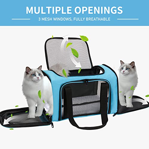 Pet Carrier Airline Approved,Pnimaund Soft Sides Cat Carrier for