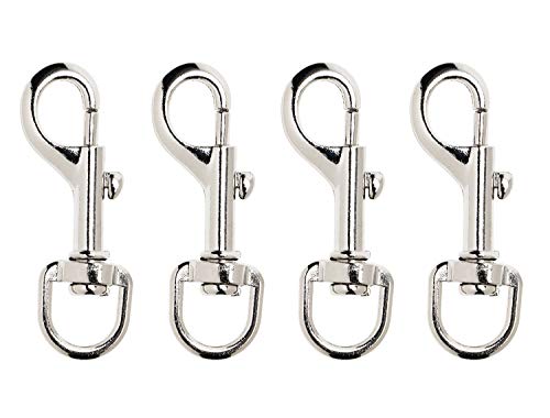 PENTA ANGEL 4Pcs Dog Leash Clasp Heavy Duty Snap Hooks Clips Pet Leashes  Key Chain with Spring Buckle for Linking Pet Collar (4 PCS)