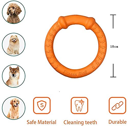 LaRoo Dog Training Ring for Floatable Outdoor Fitness Dog Flying Disc Dog  Tug Toy Interactive Dog Toys for Small Medium Large Dogs