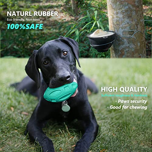 EASTBLUE Dog toy, Dog Toys for Aggressive Chewers, Durable Rubber Chew Toys,  Teal 