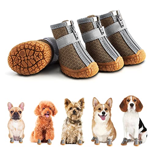 Dog Shoes for Small Dogs Boots, Breathable Dog Booties Paw Protector f –  PETOLY