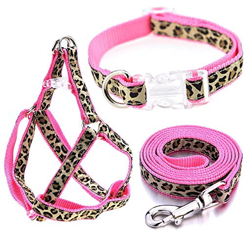 OUT OF STOCK!! COLLAR, HARNESS & LEASH PINK