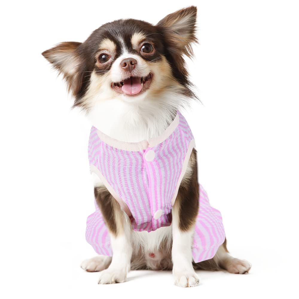 Dog Shirt 4-Pack Female Dog Clothes for Small Dogs Girl Cat