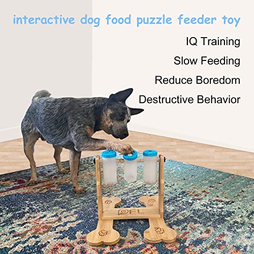 Difficulty-Level Adjustable IQ Training Dog Puzzle Toys Bone Shape