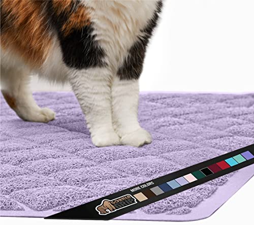 Gorilla Grip Original Premium Durable Cat Litter Mat, 35x23, XL Jumbo, Water Resistant, Traps Litter from Box and Cats, Scatter Control, Soft on Kitty