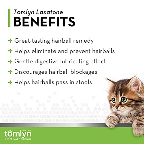 TOMLYN Laxatone Chicken Flavored Soft Chews Hairball Control Supplement for  Cats, 60 count 