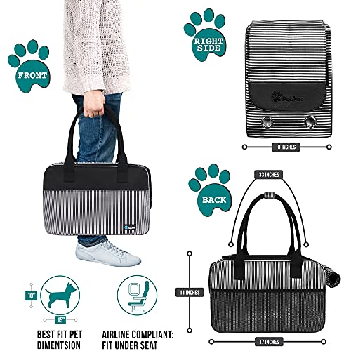 Noble DK Small Dog Carrier Purse with Pockets, Portable Small Dog/Cat  Soft-Sided Carrier with Adjustable Safety Tether, Versatile Pet Carrier Tote  for Subway/Shopping/Hiking/Traveling (Khaki) : Amazon.in: Pet Supplies