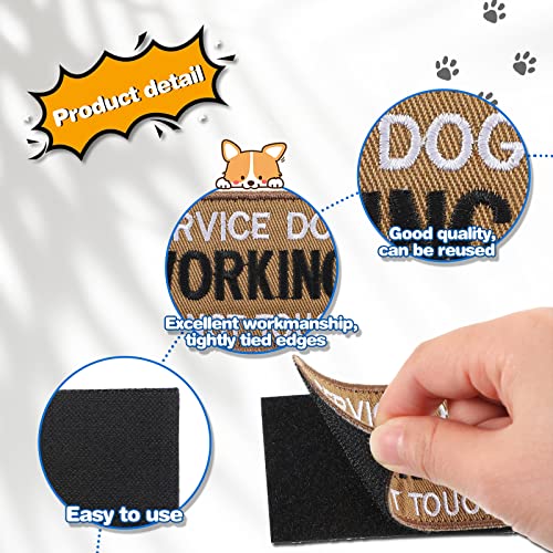 Embroidered Ask to Pet Patch Ask to Pet Emblem Pet Patch Hook and Loop Vest  Patches 