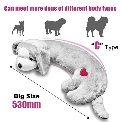 Moropaky Puppy Toy with Heartbeat Dog Training Toy for Separation Anxiety Calming Behavioral Aid, Heartbeat Toy Plush Toys for Dogs Cats Pets Puppy