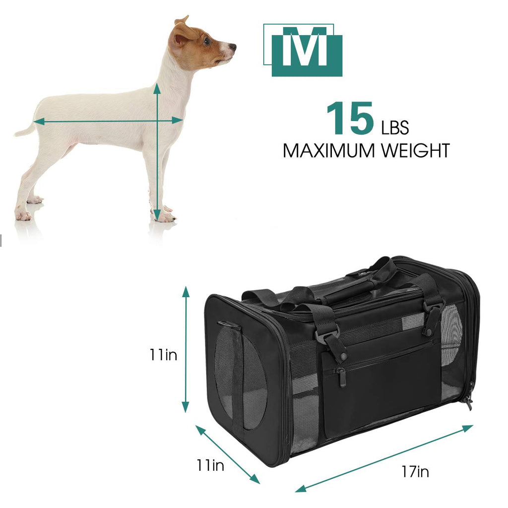 Prodigen Pet Carrier Airline Approved Pet Carrier Dog Carriers for Small Dogs, Cat Carriers for Medium Cats Small Cats, Small