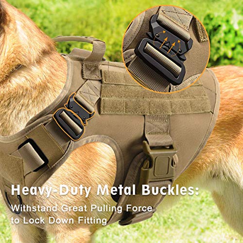 PETODAY Tactical Dog Harness for Medium Large Dogs,Working Dog