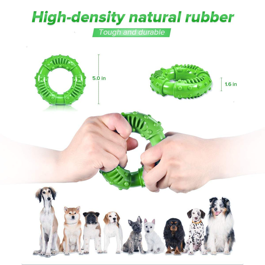 Feeko Dog Chew Toys for Aggressive Chewers Large Breed, Non-Toxic Natural  Rubber Indestructible Dog Toys, Tough Durable Puppy Chew Toy for Medium