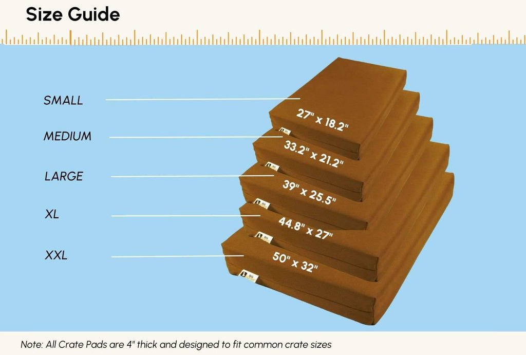  Big Barker Orthopedic 4 Dog Crate Pad Fits 48 x 30 Crate -  Waterproof & Tear Resistant - Thick, Heavy Duty, Tough, Washable Cover -  Luxury Orthopedic Support Foam Inside 