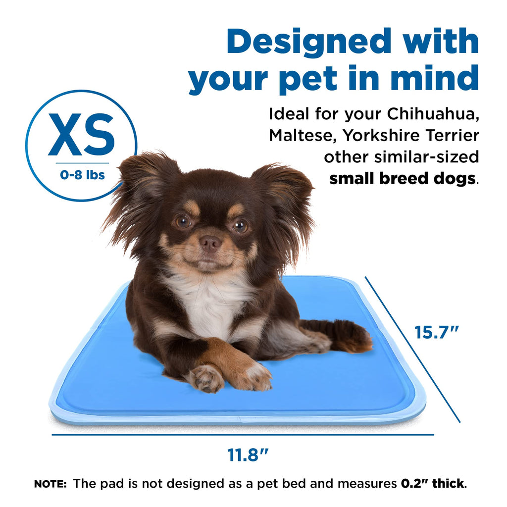 The Green Pet Shop Dog Cooling Mat, Extra Small - Pressure Activated Pet  Cooling Mat for Dogs and Cats, Sized for XS Pets (0-8 Lb.) - Non-Toxic Gel