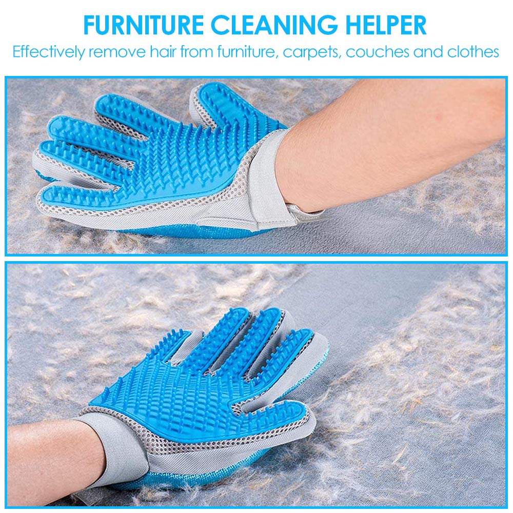 How to clean DELOMO pet grooming glove without washing them?