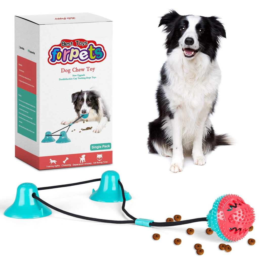 Dog Suction Cup Toy Dog Chew Toy Dog Suction Cup Toothbrush Rope Toy with  Strong Rope Teeth Cleaning Toys,Multifunction Pet Interactive Molar Bite