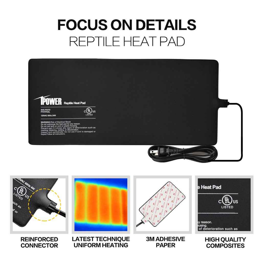 Ipower reptile hotsell heat pad