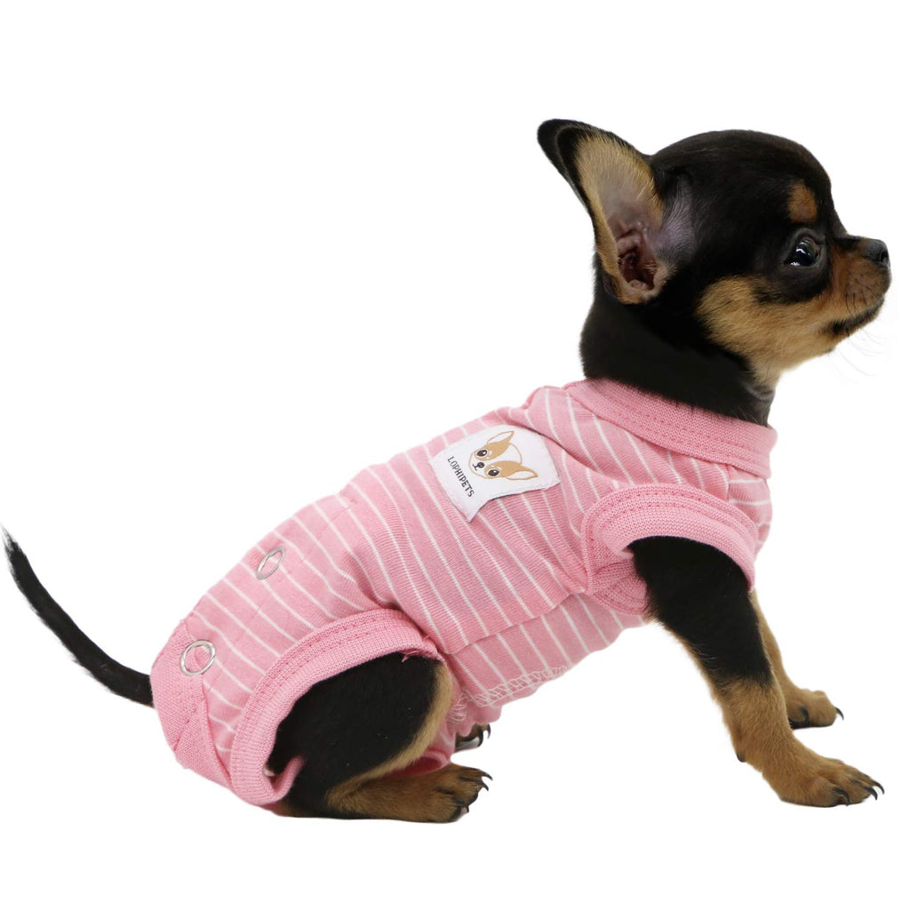 Lophipets 100% Cotton Female Dog Shirts Sleeveless Pajamas for