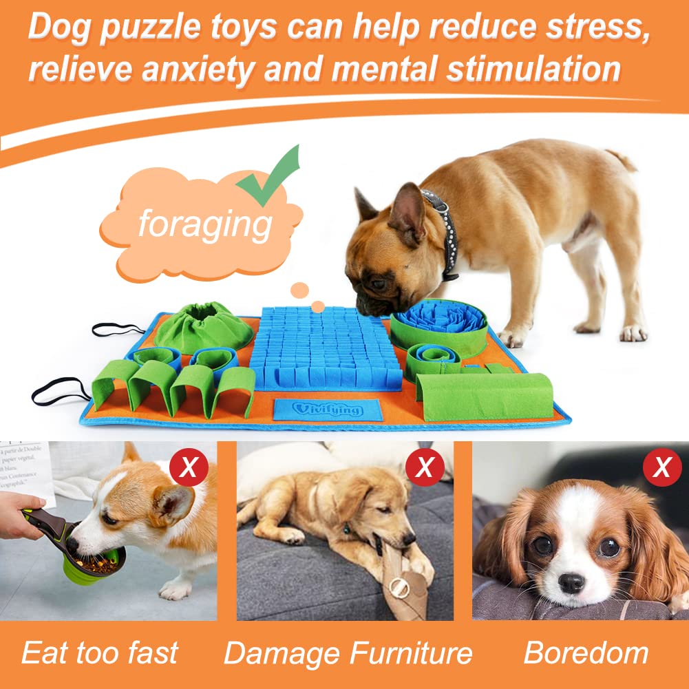 Pet Snuffle Mat for Dogs Cat Boredom Interactive Feed Game