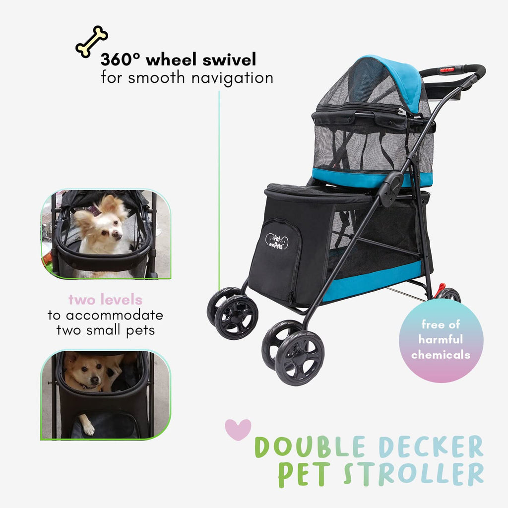 Double decker outlet dog stroller