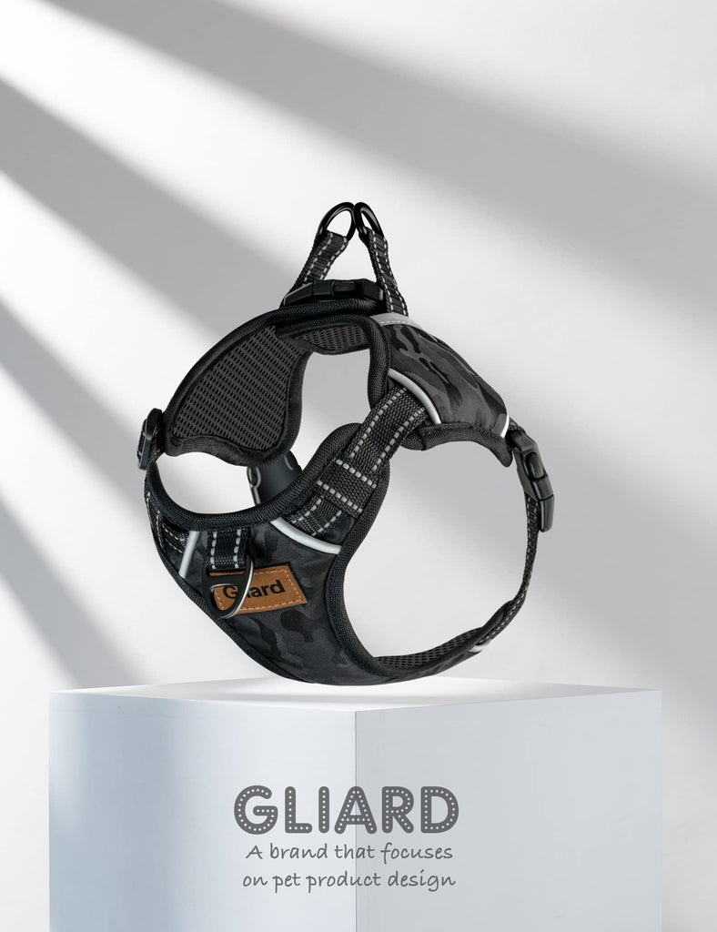  Gliard Dog Harness, No Pull Dog Harness Pet with 2