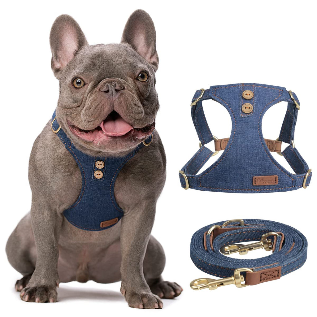 EzyDog Chest Plate Dog Harness - Denim | BaxterBoo