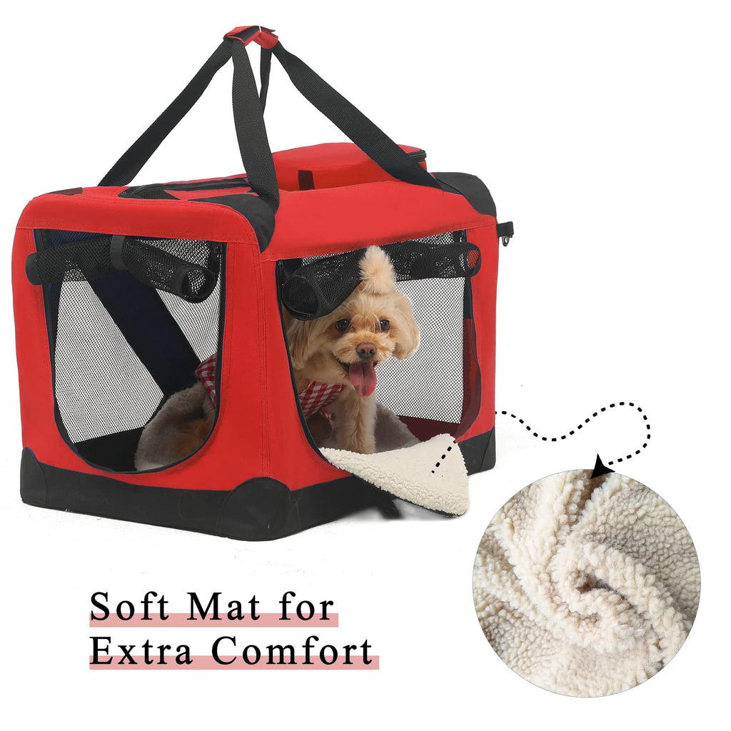 Small Portable Pet Carrier Portable Soft Sided Dog Crate with