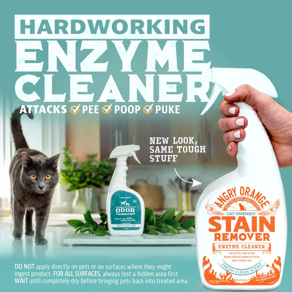  ANGRY ORANGE Stain & Odor Remover - 32oz Enzyme Pet