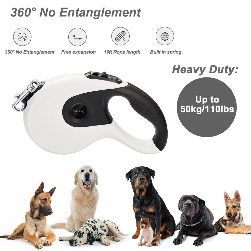 Stainless steel sale retractable dog leash