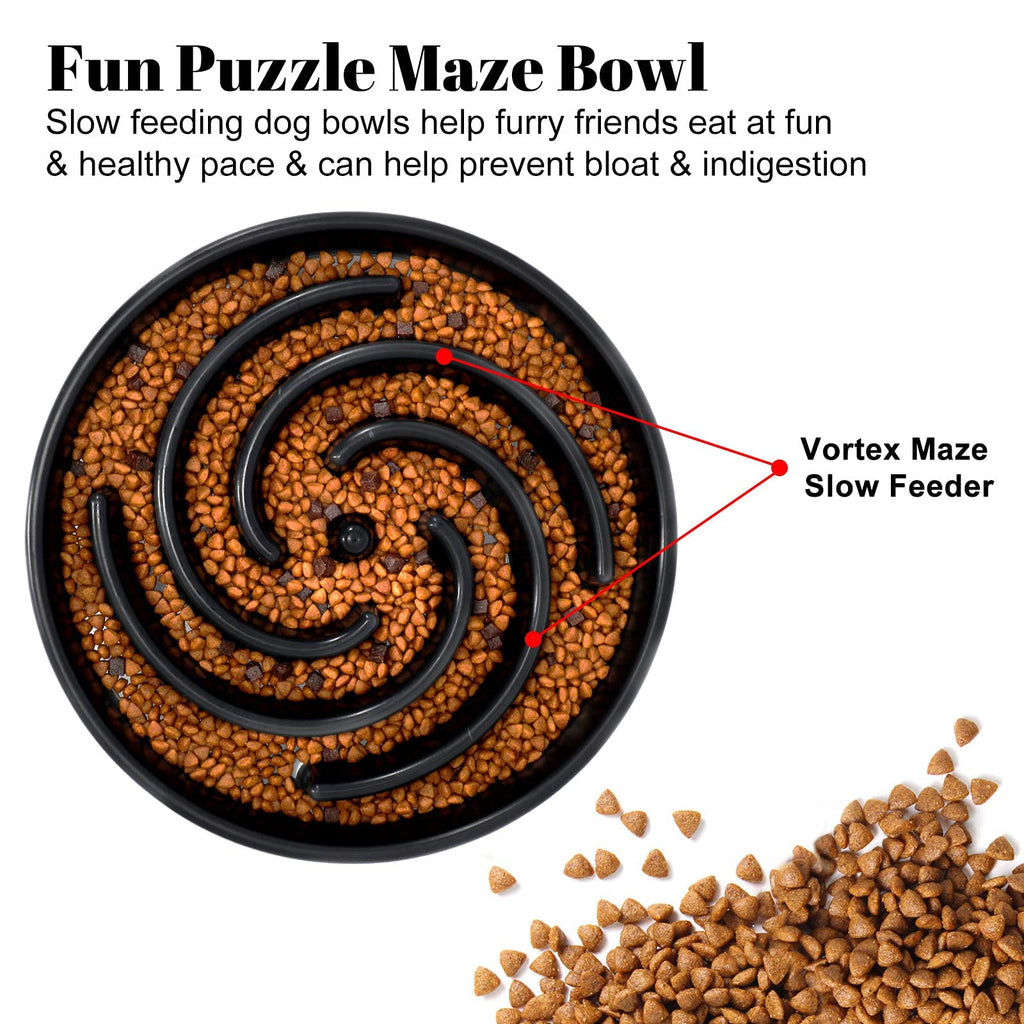 Slow Feeder Dog Bowl Pet Bowl,labyrinth Interactive Puzzle Bowls