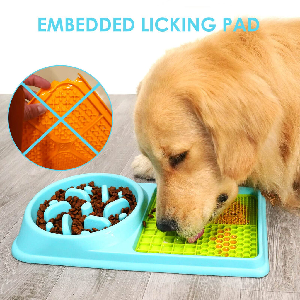 Dog Licking Mat Cat Slow Feeding Food Bowls Dog Puzzle Toys IQ Training Mat  Silicone Peanut Butter Bowls Bathing Grooming Tool