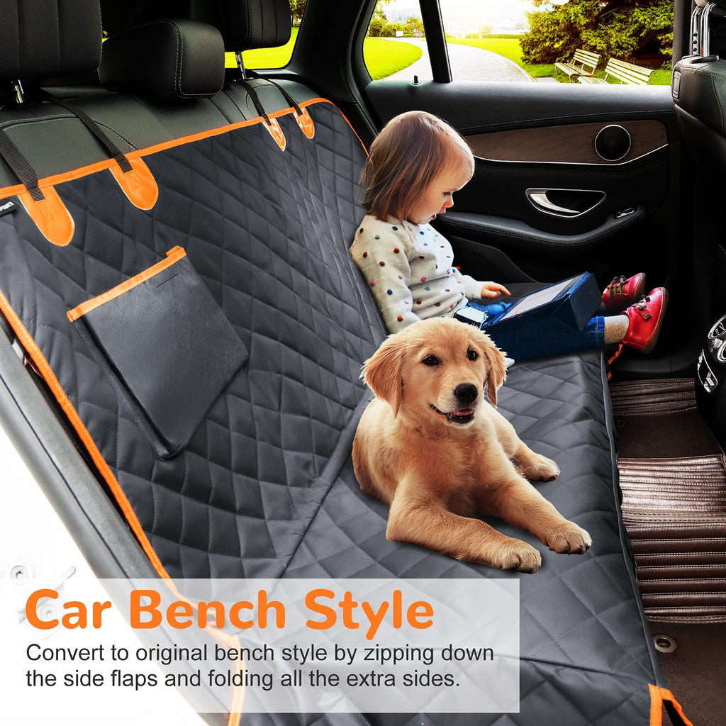 URPOWER Upgraded Dog Seat Covers with Mesh Visual Window 100