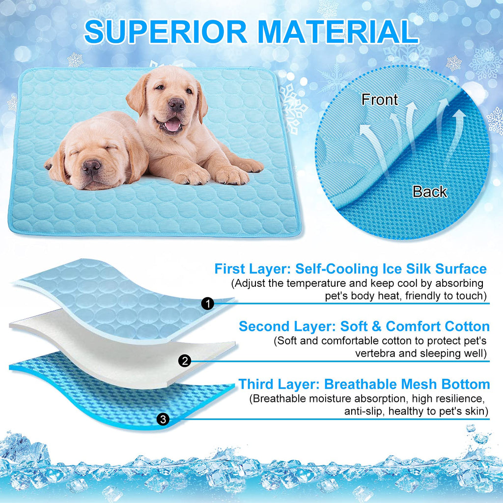 Pet Dog Cooling Bed Mats Self Cooling Pet Dog Cool Mat Pads for