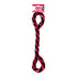 KONG Signature Rope Double Tug Dog Toy, 22 Inch, Red and Black