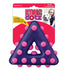 KONG Dotz Unpredictable Bounce Triangle Dog Toy, Purple