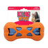 KONG Wrapz Bone Dog Toy, Orange and Blue, Large