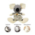 Pawsindia Enlarge Koala Dog Toy, Grey & White